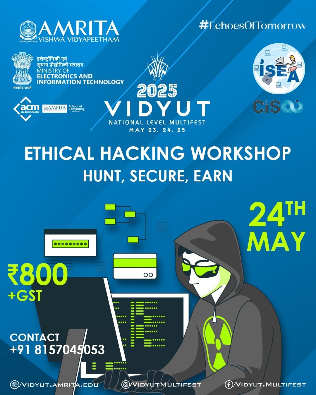 Ethical Hacking Workshop: Hunt, Secure, Earn | Vidyut 2025